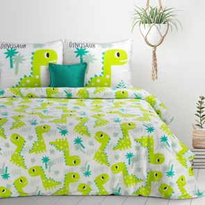 Detské posteľné obliečky 160x200 CM, 2KS. 70x80CM zelená
