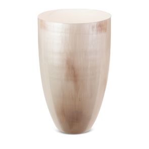 Dekoratívna sklenená váza CARDO 25x40 CM KRÉMOVÁ