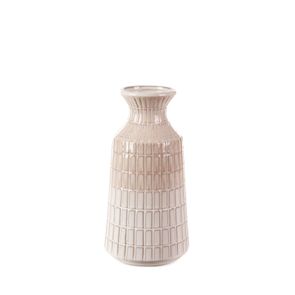 Dekoratívna váza EDNA 16x31 CM KRÉMOVÁ