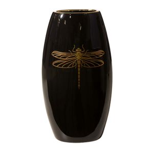 LORY Dekoratívna váza 19x12x35 cm čierna