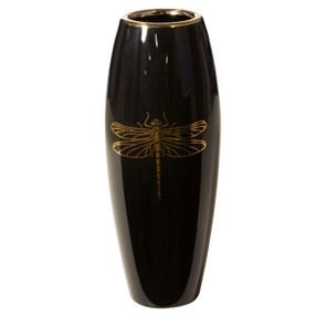 LORY Dekoratívna váza 12x30cm čierna