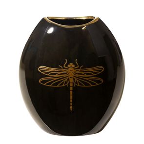 LORY Dekoratívna váza 22x12x25 cm čierna