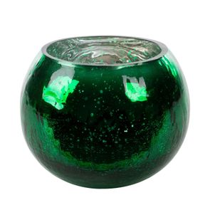 Dekoratívna sklenená nádoba VERRE 15x11 cm zelená