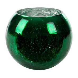 Dekoratívna sklenená nádoba VERRE20x16 cm zelená