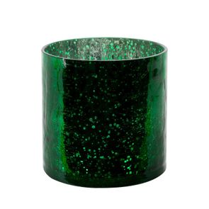 Dekoratívna sklenená nádoba VERRE 12x12 cm zelená