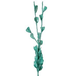 Dekoračný kvet 112 cm, zdobenie 55 cm tyrkysová