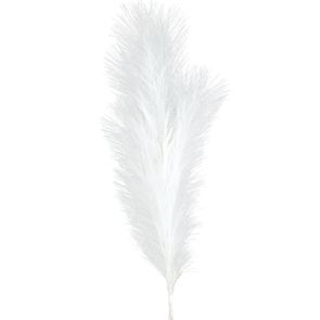 Dekoračný kvet 100 cm, dĺžka trávy 60 cm biela