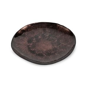 Ozdobný tanier PATI 20x2 CM hnedá